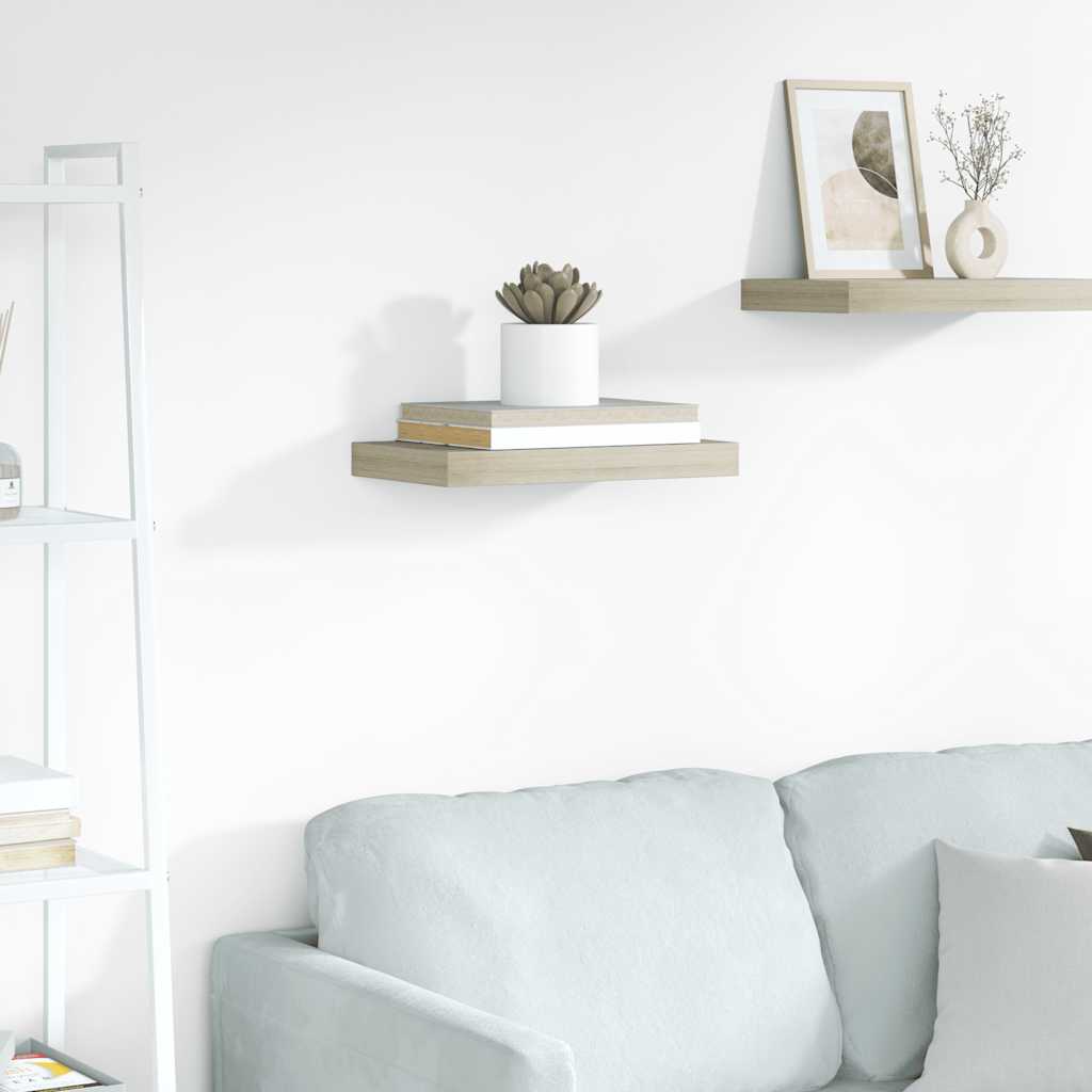 Floating Wall Shelf Oak 40x23x3.8 cm MDF