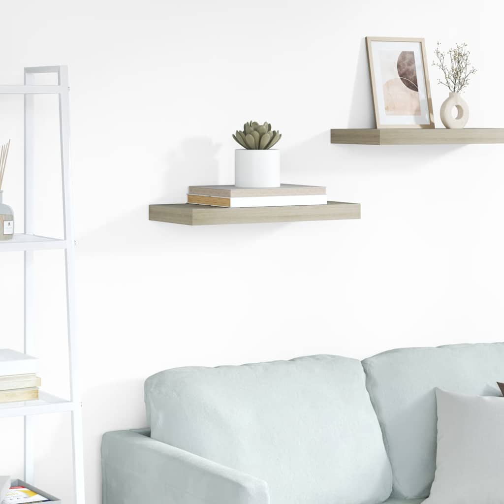 Floating Wall Shelf Oak 50x23.5x3.8 cm MDF