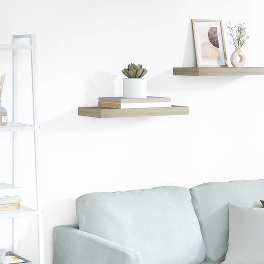 Floating Wall Shelf Oak 50x23.5x3.8 cm MDF