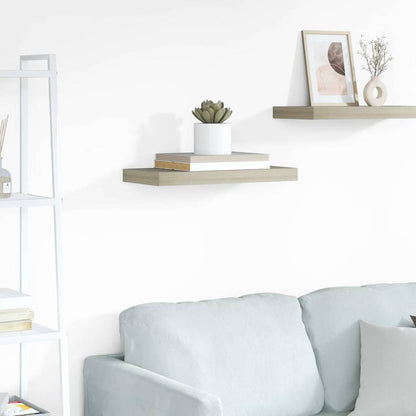 Floating Wall Shelf Oak 50x23x3.8 cm MDF