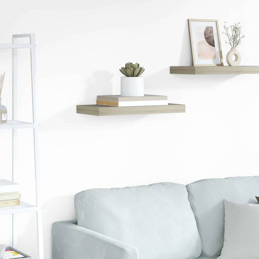 Floating Wall Shelf Oak 50x23x3.8 cm MDF