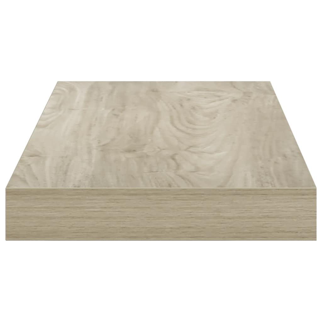 Floating Wall Shelves 2 pcs Oak 50x23.5x3.8 cm MDF