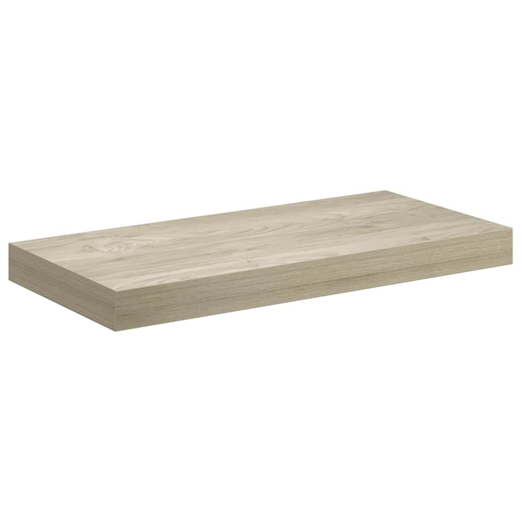 Floating Wall Shelves 4 pcs Oak 50x23x3.8 cm MDF
