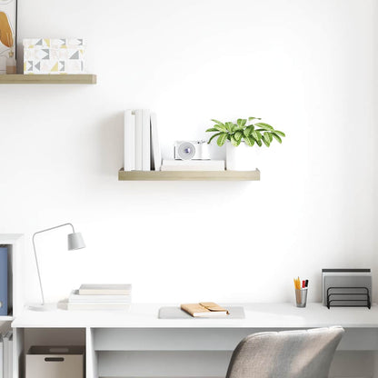 Floating Wall Shelf Oak 60x23.5x3.8 cm MDF