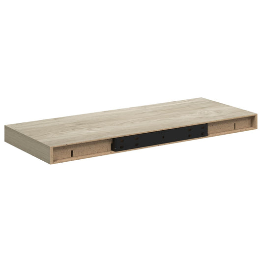 323876 vidaXL Floating Wall Shelves 4 pcs Oak 60x23,5x3,8 cm MDF