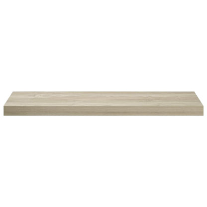 Floating Wall Shelves 2 pcs Oak 80x23.5x3.8 cm MDF