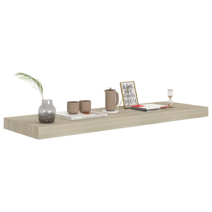 Floating Wall Shelves 4 pcs Oak 80x23.5x3.8 cm MDF