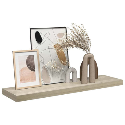 Floating Wall Shelf Oak 90x23.5x3.8 cm MDF