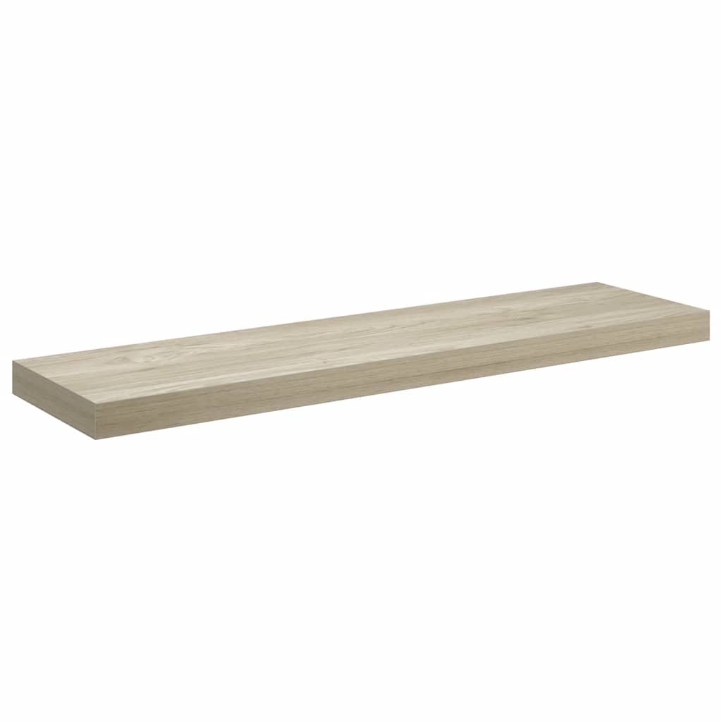 Floating Wall Shelves 2 pcs Oak 90x23.5x3.8 cm MDF