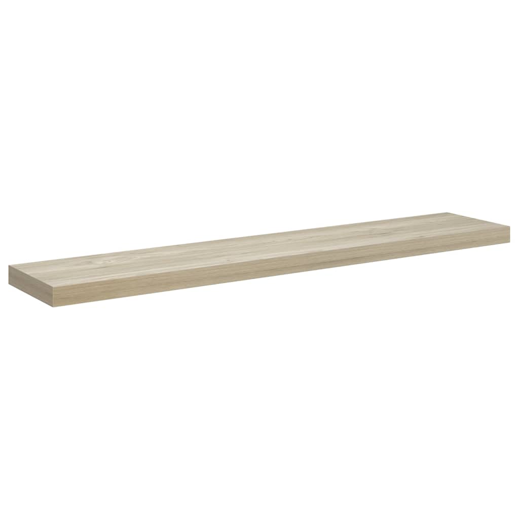 Floating Wall Shelf Oak 120x23.5x3.8 cm MDF