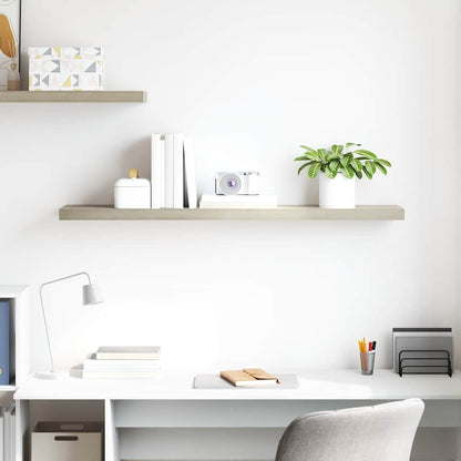 Floating Wall Shelf Oak 120x23.5x3.8 cm MDF