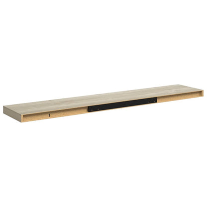 Floating Wall Shelf Oak 120x23.5x3.8 cm MDF