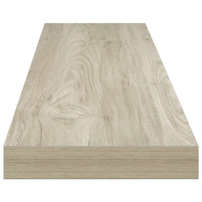 Floating Wall Shelves 2 pcs Oak 120x23.5x3.8 cm MDF