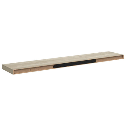 323885 vidaXL Floating Wall Shelves 4 pcs Oak 120x23,5x3,8 cm MDF