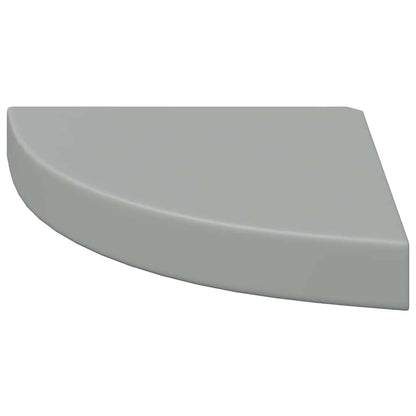 Floating Corner Shelf Grey 25x25x3.8 cm MDF
