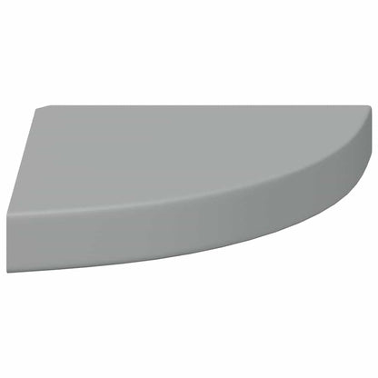 Floating Corner Shelf Grey 25x25x3.8 cm MDF