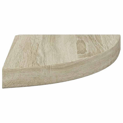 Floating Corner Shelves 2 pcs Oak 25x25x3.8 cm MDF