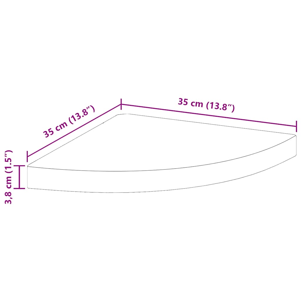 Floating Corner Shelves 2 pcs High Gloss White 35x35x3.8 cm MDF