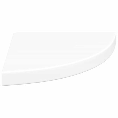 Floating Corner Shelf White 35x35x3.8 cm MDF