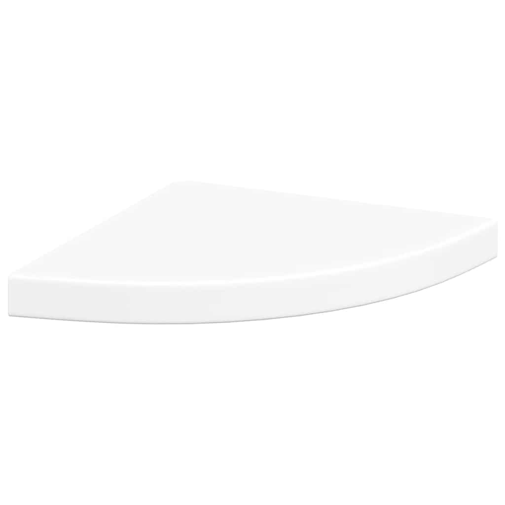 Floating Corner Shelves 4 pcs White 35x35x3.8 cm MDF