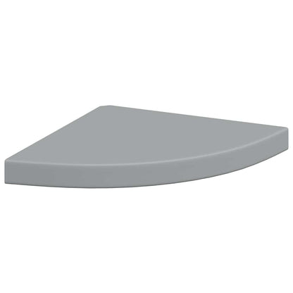 Floating Corner Shelf Grey 35x35x3.8 cm MDF