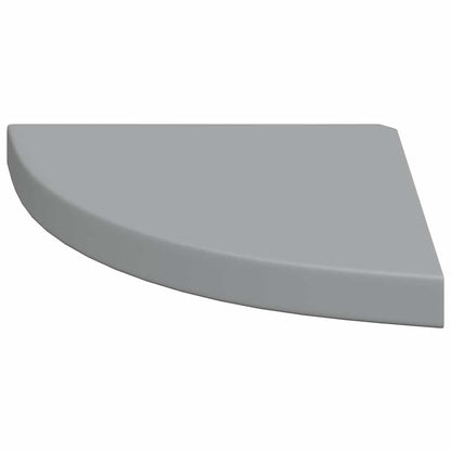 Floating Corner Shelves 2 pcs Grey 35x35x3.8 cm MDF