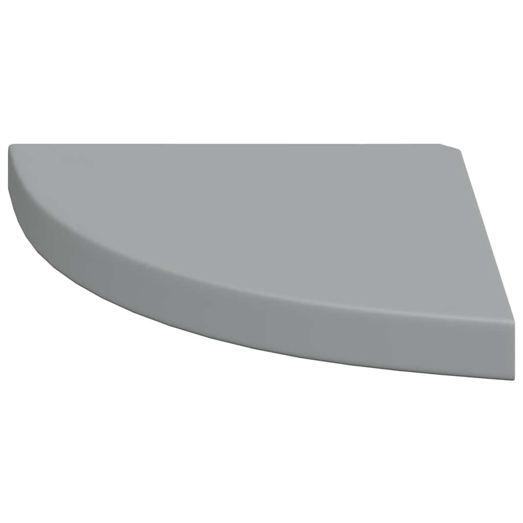 Floating Corner Shelves 4 pcs Grey 35x35x3.8 cm MDF