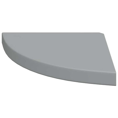 Floating Corner Shelves 4 pcs Grey 35x35x3.8 cm MDF