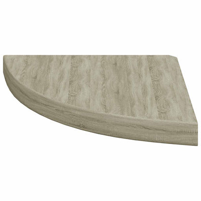 Floating Corner Shelves 4 pcs Oak 35x35x3.8 cm MDF