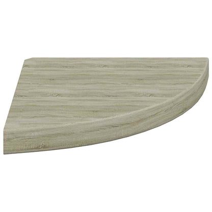Floating Corner Shelves 4 pcs Oak 35x35x3.8 cm MDF