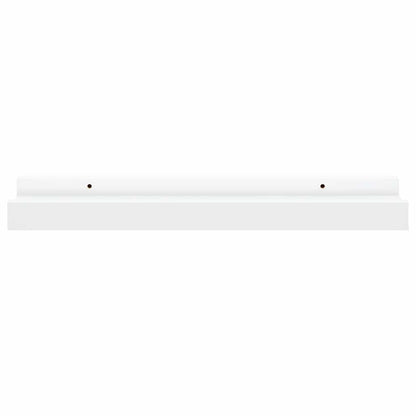 Picture Frame Ledge Shelves 2 pcs White 40x9x3 cm MDF