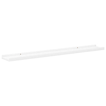 Picture Frame Ledge Shelves 2 pcs White 80x9x3 cm MDF