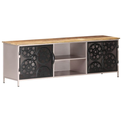 323737 vidaXL TV Cabinet 120x30x40 cm Rough Mango Wood