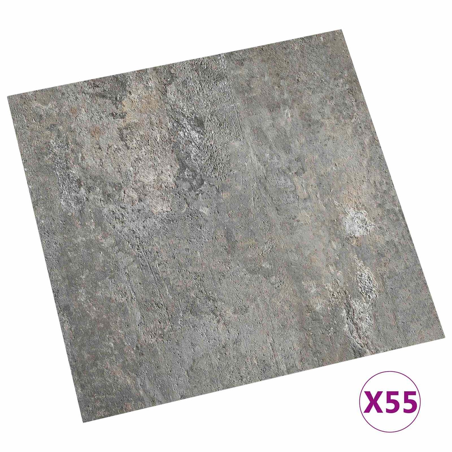 Flooring Planks 5.11 m² 55 pcs PVC Stone wall