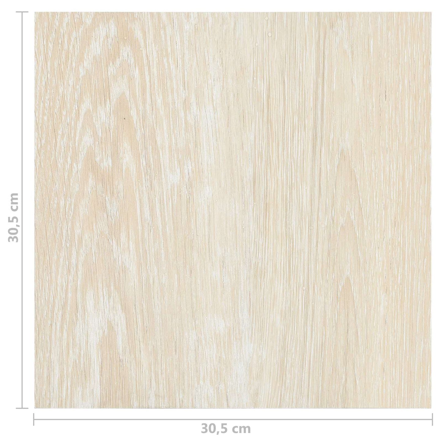 Flooring Planks 5.11 m² 55 pcs PVC White and Beige
