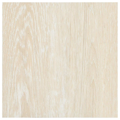 Flooring Planks 5.11 m² 55 pcs PVC White and Beige