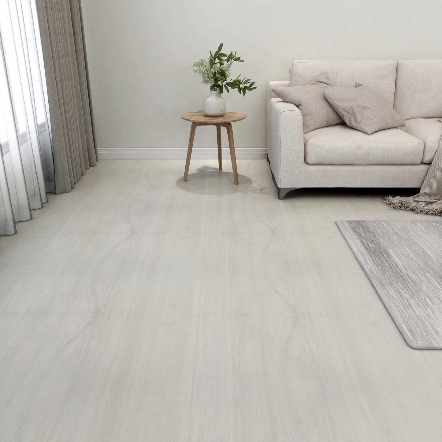 Flooring Planks 55 pcs Cream 5.11 m² PVC