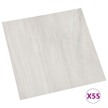 Flooring Planks 55 pcs Cream 5.11 m² PVC