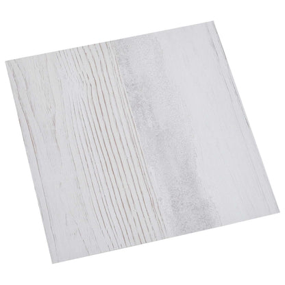 Flooring Planks 5.11 m² 55 pcs PVC White and Light Grey
