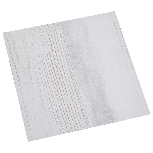 Flooring Planks 5.11 m² 55 pcs PVC White and Light Grey
