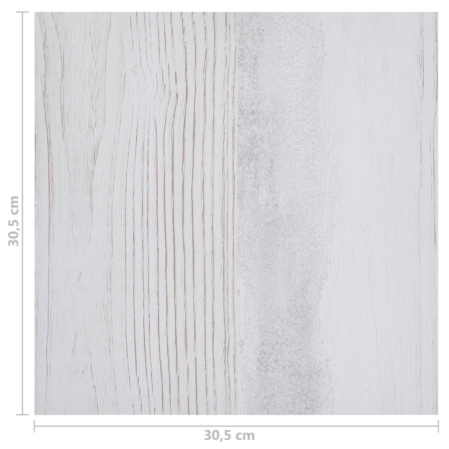 Flooring Planks 5.11 m² 55 pcs PVC White and Light Grey