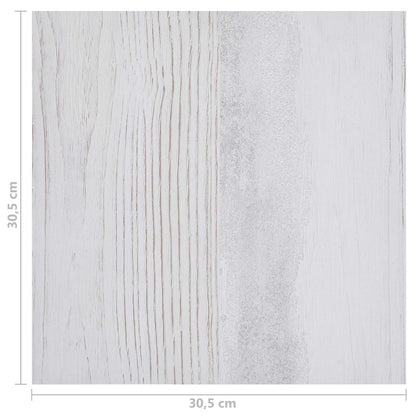 Flooring Planks 5.11 m² 55 pcs PVC White and Light Grey