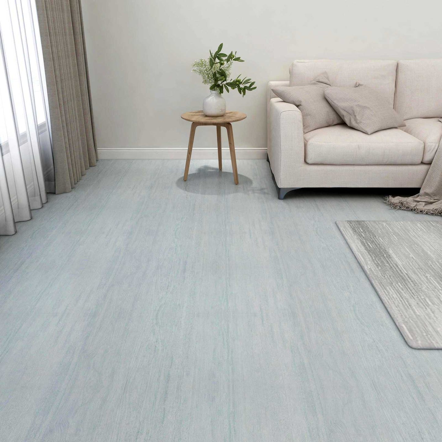 Flooring Planks 55 pcs Green 5.11 m² PVC