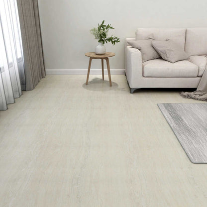 Flooring Planks 5.11 m² 55 pcs PVC Cream White