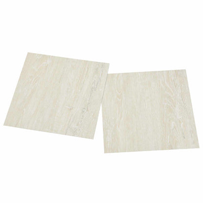 Flooring Planks 5.11 m² 55 pcs PVC Cream White