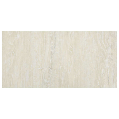 Flooring Planks 5.11 m² 55 pcs PVC Cream White