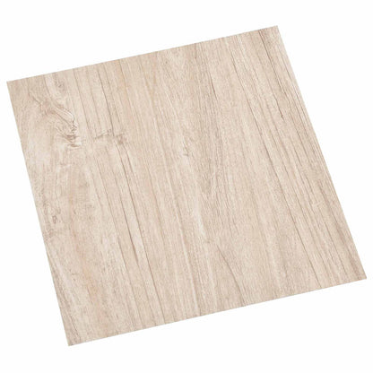 Flooring Planks 5.11 m² 55 pcs PVC White and Wood Color
