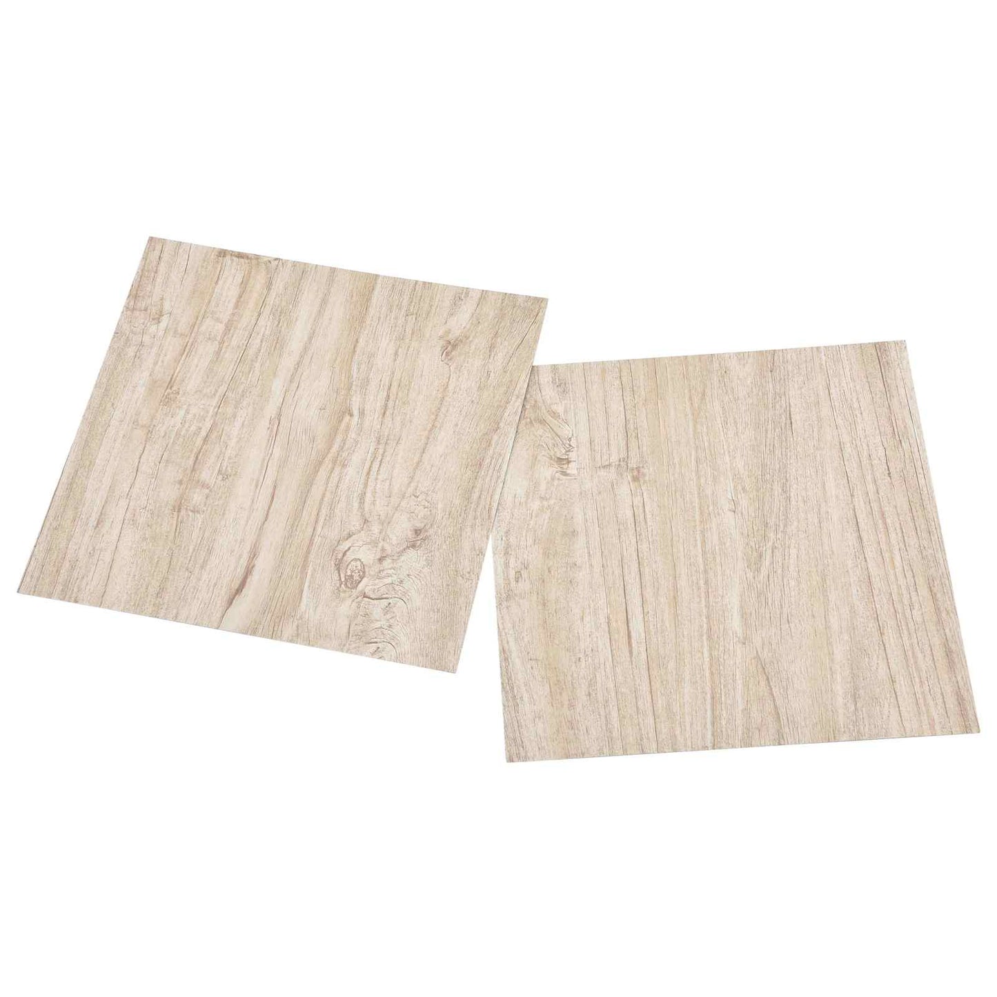 Flooring Planks 5.11 m² 55 pcs PVC White and Wood Color