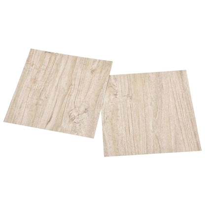 Flooring Planks 5.11 m² 55 pcs PVC White and Wood Color