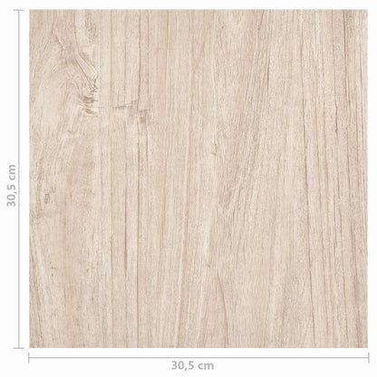 Flooring Planks 5.11 m² 55 pcs PVC White and Wood Color
